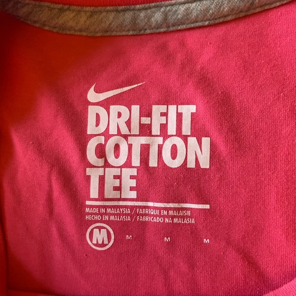 Nike Tops Womens Pink Nike Drifit Shirt Poshmark